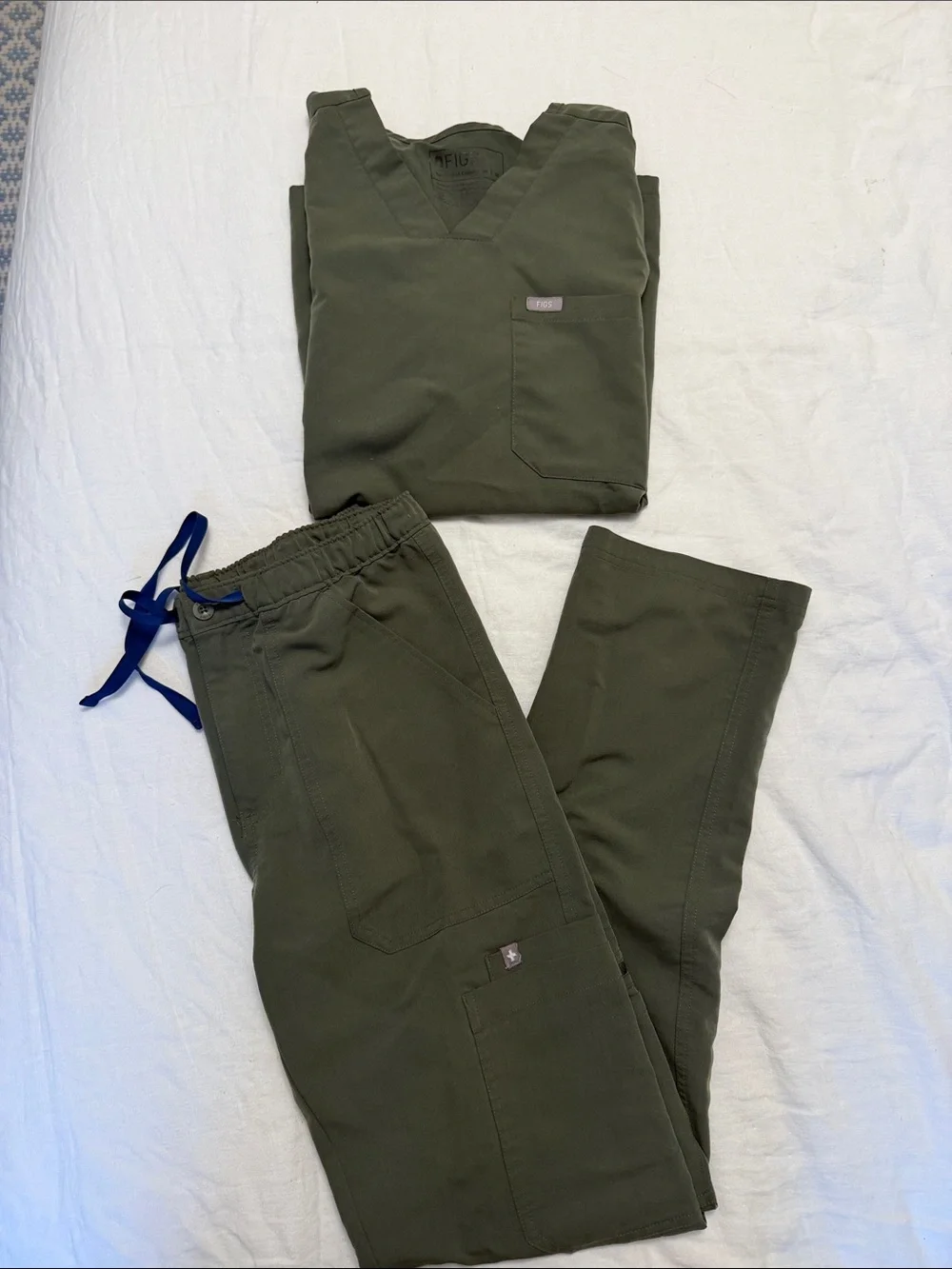 Figs Mens Olive Green Scrub Set